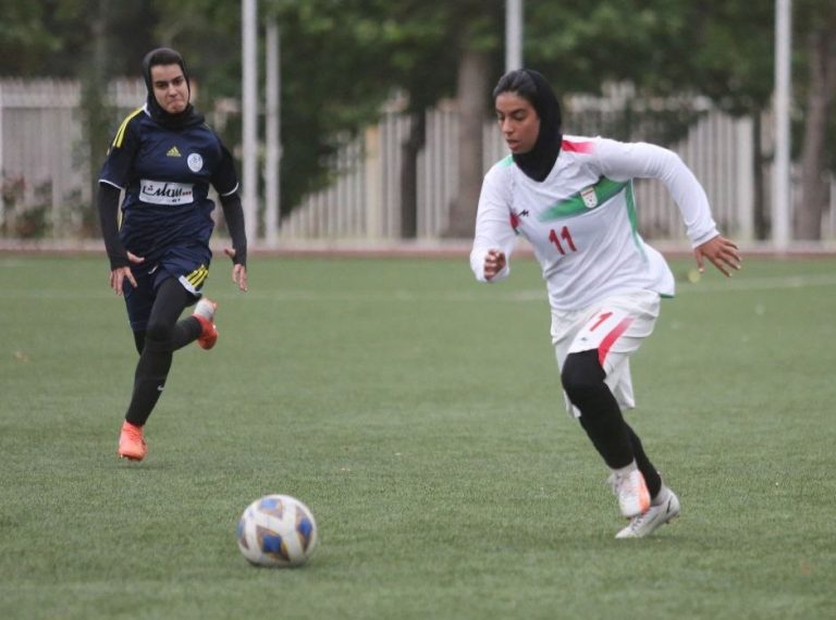 گلزنی دختران مهرعظام برای تیم ملی فوتبال در دیدار دوستانه